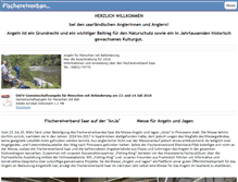 Tablet Screenshot of fischereiverband-saar.de